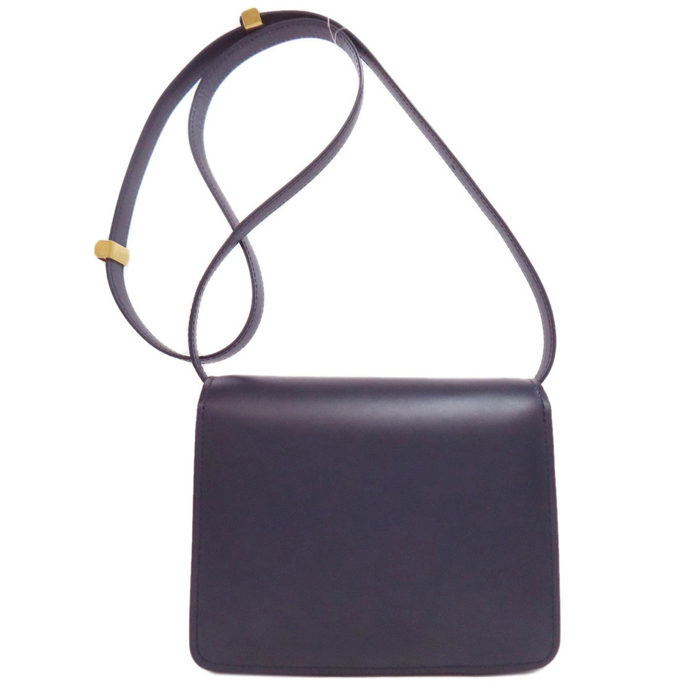 Celine Calfskin Shoulder Bag Long Black